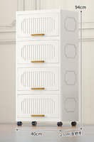 Armoire de rangement contemporaine en plastique PP avec 3 tiroirs, design modulaire écologique pour le rangement des vêtements