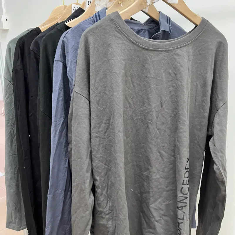 Summer Men Used Clothes Long Sleeve Tshirt Used Clothes Second Hand Clothes From USA