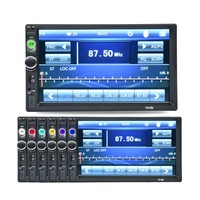 Reproductor de DVD estéreo para coche de 7 pulgadas con reproductor de DVD para coche con pantalla táctil TFT retráctil de 7"