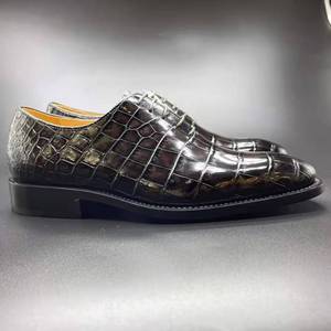 Caldo di vendita decente <span class=keywords><strong>scarpe</strong></span> italiane da uomo puro coccodrillo chaussures <span class=keywords><strong>scarpe</strong></span> da <span class=keywords><strong>smoking</strong></span> per gli uomini Goodyear alligatore classico <span class=keywords><strong>scarpe</strong></span> da sposa da uomo - Product Image 4