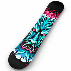 Snow Warrior Black Teal Mask All Mountain Snowboard 154 159 cm Planche de snowboard pour homme uniquement - Product Image 4