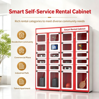 Armoire de location partagée intelligente et personnalisable, armoire de gestion d'équipements sportifs et d'outils avec code QR pour la commodité communautaire