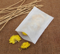 Compresse chaude jetable en fibre de maïs 8-10 sachet de thé pour la médecine chinoise pliée non tissée pour bain de pieds filtre à poudre pour thé à la vapeur