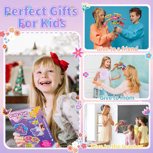 Poke in Flower Art Creative Toy Set DIY Kits d'artisanat en bois Kit d'artisanat floral fait à la main 3D Amusement sans désordre pour les filles créatives - Product Image 2