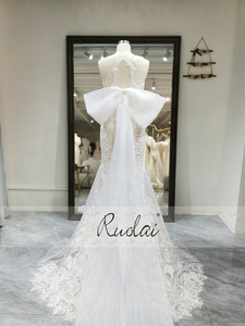 Ruolai QW01581 senza maniche in pizzo con perline e gonna rimovibile eleganti abiti da <span class=keywords><strong>sposa</strong></span> per le spose - Product Image 5