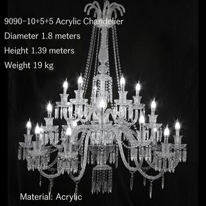 Nouveaux lustres en acrylique pour <span class=keywords><strong>mariage</strong></span>, luminaires suspendus, rideau de perles de cristal européennes pour la décoration de <span class=keywords><strong>plafond</strong></span> de salle de <span class=keywords><strong>mariage</strong></span> ou d'hôtel - Product Image 5