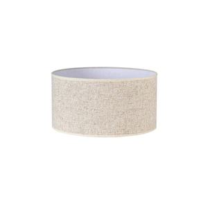 Abat-jour cylindrique en lin beige E27, dimensions 35x35x20 cm, idéal pour les lampes de table et de sol, apporte chaleur et style - Product Image 1