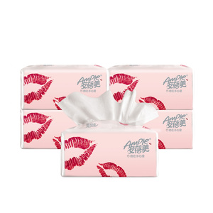 Papel tejido Facial OEM suave Material de caja de bambú tejido 2 PLY mezcla de pulpa de madera - Product Image 3