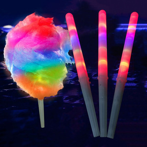 Novo Eco-friendly Led Algodão Doce Natal Glow Sticks para Crianças Festa de Natal Glow Cheering Props Atacado - Product Image 1