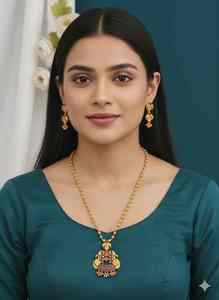 Conjuntos de Joyería de Moda al por Mayor, Elegantes y Duraderos, Aretes de Circonita Cúbica con Collar Colgante, Múltiples Estilos para Mujer - Product Image 3