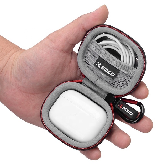 RLSOCO Case for Apple Airpods Hard Organizer Portable Headphone Case Carry Travel Case