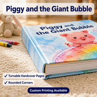 Libro de Cuentos Infantil Personalizado con Ilustraciones en Acuarela, Tapa Dura, para Leer antes de Dormir, Libro de Imágenes para la Educación Temprana