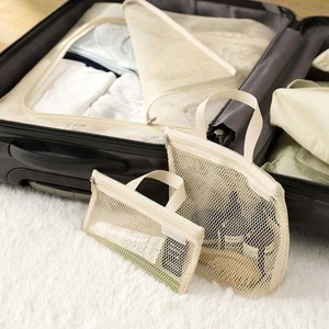 Bolsa de Maquillaje Portátil Simple Coreana, Ligera, para Viaje, con Compartimento para Cepillo y Pasta de Dientes, de Malla, de Fábrica BSCI - Product Image 6
