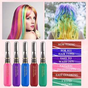 Crema Colorante Temporanea per Capelli Effetto Glitter Metallizzato Arcobaleno ad Asciugatura Rapida, Colore Istantaneo Monouso Multicolore, Gessetto per Capelli Idrosolubile - Product Image 1