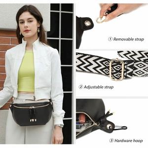 Unisex PU Leather Waist Bag With Zipper Closure Waterproof Candy <b>Small</b> Chest Fanny Pack Crossbody Sling Bag <b>Purse</b> for <b>Women</b> - Product Image 3