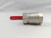 Válvula de Bola Neumática de Latón con Rosca Hembra OEM para Uso Doméstico, Alta Temperatura, para Aplicaciones con Líquidos Químicos