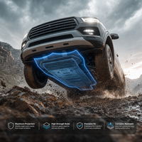 Plaque de protection inférieure de moteur en métal sur mesure OEM pour protection tout-terrain automobile