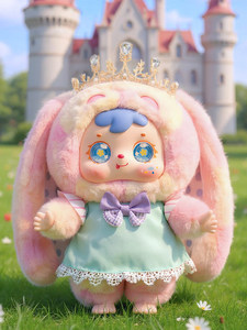 Authentique <span class=keywords><strong>Samuel</strong></span> 400% V5 Série Crown Rabbit Boîte Mystère Grande Peluche Kawaii, Décoration de Chambre, Compagnon de Sommeil, Jouet Tendance, Cadeau pour Enfants - Product Image 3
