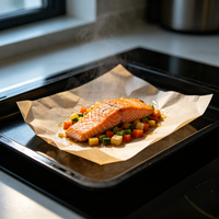 Papier alimentaire biodégradable, recyclable, écologique, résistant à la graisse et à l'eau pour l'emballage de gâteaux, poulet frit, sandwichs et biscuits