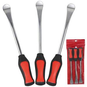 Herramienta de reparación de palanca de neumáticos de motocicleta y coche, herramientas de <span class=keywords><strong>cambio</strong></span> de cuchara con <span class=keywords><strong>Protector</strong></span> de neumáticos rojo, 11 pulgadas, 3 uds. - Product Image 5