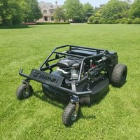 Tondeuse à gazon automatique à essence autopropulsée, moteur Briggs & Stratton 810CC, tondeuse à gazon télécommandée de 900 mm