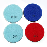 Disque de polissage diamanté de 3 pouces pour sols en béton, outil de meulage pour granit et pierre 50 # -3000 #   Abrasif à grain fin