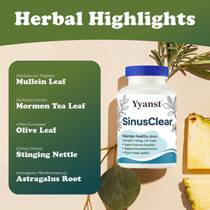 Capsules de SinusClear à base de plantes pour la santé des sinus et du système immunitaire, complément quotidien pour le bien-être nasal, sans gluten, végétalien - Product Image 6