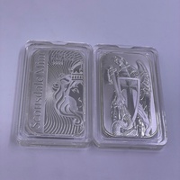 Barre d'argent non magnétique 2026, 31 grammes, une once Troye, artisanat métallique, souvenir, barre d'argent carrée, lingot massif, collection de lingots