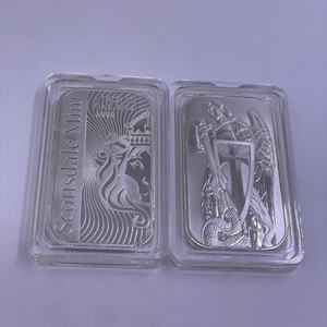 Barra de <span class=keywords><strong>Plata</strong></span> No Magnética 2026, 31 Gramos, Una Onza Troya, Artesanía Metálica, Souvenir, Barra de <span class=keywords><strong>Plata</strong></span> Cuadrada, Lingote Sólido, Colección de Lingotes - Product Image 4