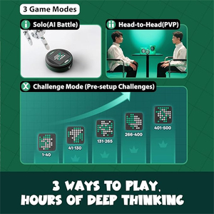 Jeu de société électronique GiiKER Super Reversi avec <span class=keywords><strong>adversaire</strong></span> IA, jouet de voyage portable avec 3 modes de jeu et 500 défis - Product Image 5