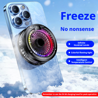 Refroidisseur de téléphone AntarcChill Ultra-Light 86g TEC, design fin 25 mm, ventilateur silencieux, 5 modes de refroidissement, refroidisseur RGB pour une utilisation quotidienne et pour le jeu