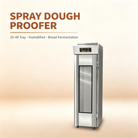 Armoire de fermentation professionnelle en acier inoxydable pour 18 à 40 plateaux, avec système de pulvérisation, pour pains et pâtons