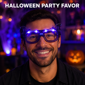 Lunettes LED Chapeau de Sorcière Halloween Lumineuses, Accessoire de Fête, Lunettes de Costume Nouveauté, Vente en Gros, Logo Personnalisé - Product Image 6