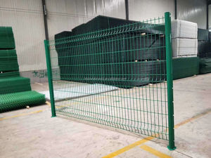 Panneaux de clôture en treillis soudé incurvé <span class=keywords><strong>3D</strong></span>, galvanisés et revêtus de PVC, clôture de sécurité pour <span class=keywords><strong>jardin</strong></span>, cour, ferme, extérieur - Product Image 6