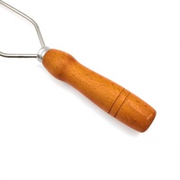 Fourchette de Barbecue en forme de U, brochettes d'aile de poulet avec manche en bois, accessoires de Barbecue pour Camping