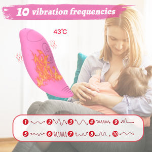 Dildo De Silicone Ylove Para Massagem De Mama Feminina 10 Modos De Vibração Plus Head Heating com Alegria - Product Image 6