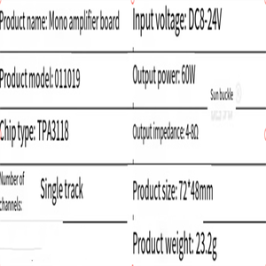 Placa amplificadora de potencia digital inalámbrica HIFI 5,0, módulo amplificador de potencia mono de clase D de 60W, altavoz, bricolaje, modificado, para el hogar - Product Image 5