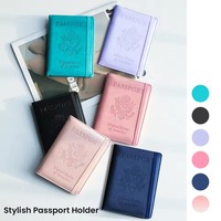 Portefeuille de voyage personnalisé durable, organiseur de cartes de crédit, protection RFID, en cuir PU, étui pour passeport pour sortir
