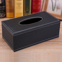 Boîte à mouchoirs en cuir de luxe pour voiture, style nordique cubique, impression de logo personnalisable, rangement facile pour CD, pour la maison, le bureau, l'hôtel, la salle de bain