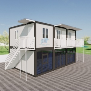 Nhà Cung Cấp Tùy Chỉnh Prefab Hai Tầng Thép Lớn Khung <span class=keywords><strong>Modular</strong></span> Container Nhà Mới Chuyên Nghiệp Đúc Sẵn Nhà Cho USA - Product Image 3