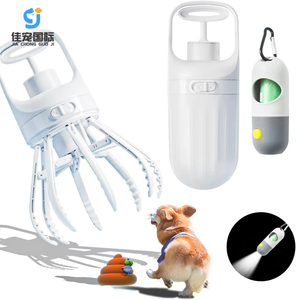 Recogedor de Excrementos Portátil para Perros, con Linterna LED y 15 Bolsas para Desechos de Mascotas, para Perros Pequeños, Medianos y Grandes - Product Image 1
