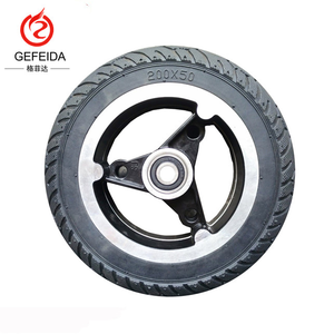 <span class=keywords><strong>Pneu</strong></span> en caoutchouc semi-pneumatique de 10 pouces 200mm, roue en caoutchouc <span class=keywords><strong>200x50</strong></span> avec jante en aluminium - Product Image 5
