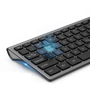 Высококачественная Беспроводная русская мультимедийная клавиатура и мышь 2,4G в классическом стиле для ПК