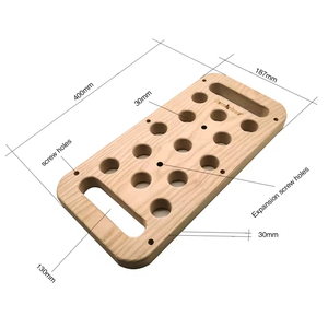 Panneau perforé de roche en bois d'intérieur personnalisé pour l'entraînement de forme physique Planche d'escalade murale pour enfants Jouet de parc sportif pour garçons - Product Image 5
