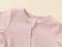 Combinaison pour bébé nouveau-né RTS, automne, 0-3 mois, fermeture éclair bidirectionnelle, pyjama à manches longues, uni, body à pieds