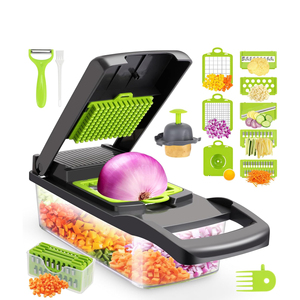Vegetable Slicer Meat and Vegetable Chopper Grinder 12 in 1 Full Star Food Processor Multifunction Vegetable Chopper - Product Image 1