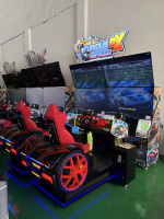 Simulateur de course automobile Toda Cartoon, machine de jeu de conduite à monnayeur, simulateur de course dynamique