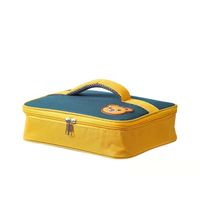 Sac d'isolation thermique étudiants papier d'aluminium sacs de riz réfrigérés boîte à lunch épaissie bento sac à main pour enfants avec sac de riz