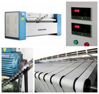 Presse à repasser industrielle électrique pour textiles, 3000 mm, à commande micro-ordinateur, avec chauffage à vapeur