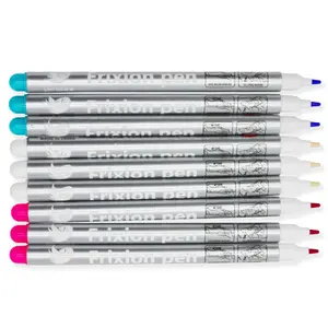 Kledingstuk Industrie Magic Pen Aangepaste Logo Wit Gel Pen Warmtegevoelige Uitwisbare Marker Pen Voor Mesh Kant Stof